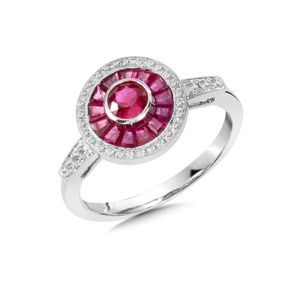 Vintage Ruby and Diamond Ring