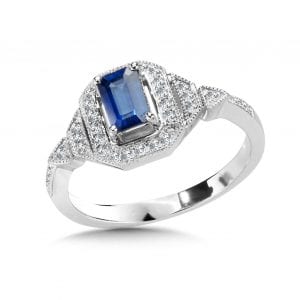 Diamond and Sapphire Ring
