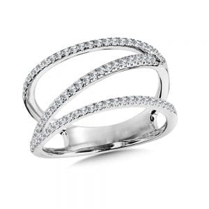 Criss Cross Diamond Ring