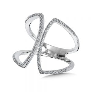 Split Shank Diamond Ring
