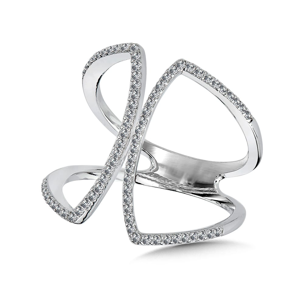 Split Shank Diamond Ring