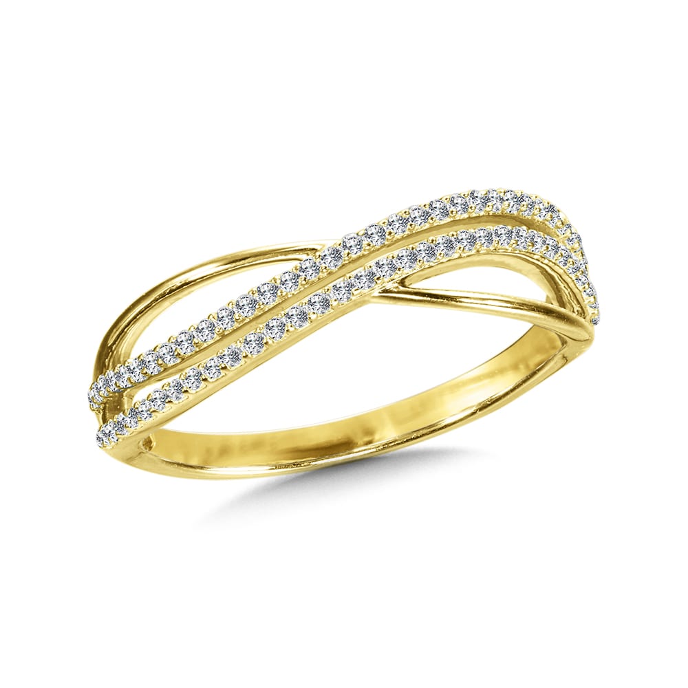 Infinity Criss Cross Diamond Ring