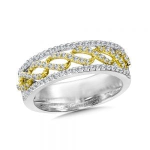 Criss Cross Diamond Fashion Ring