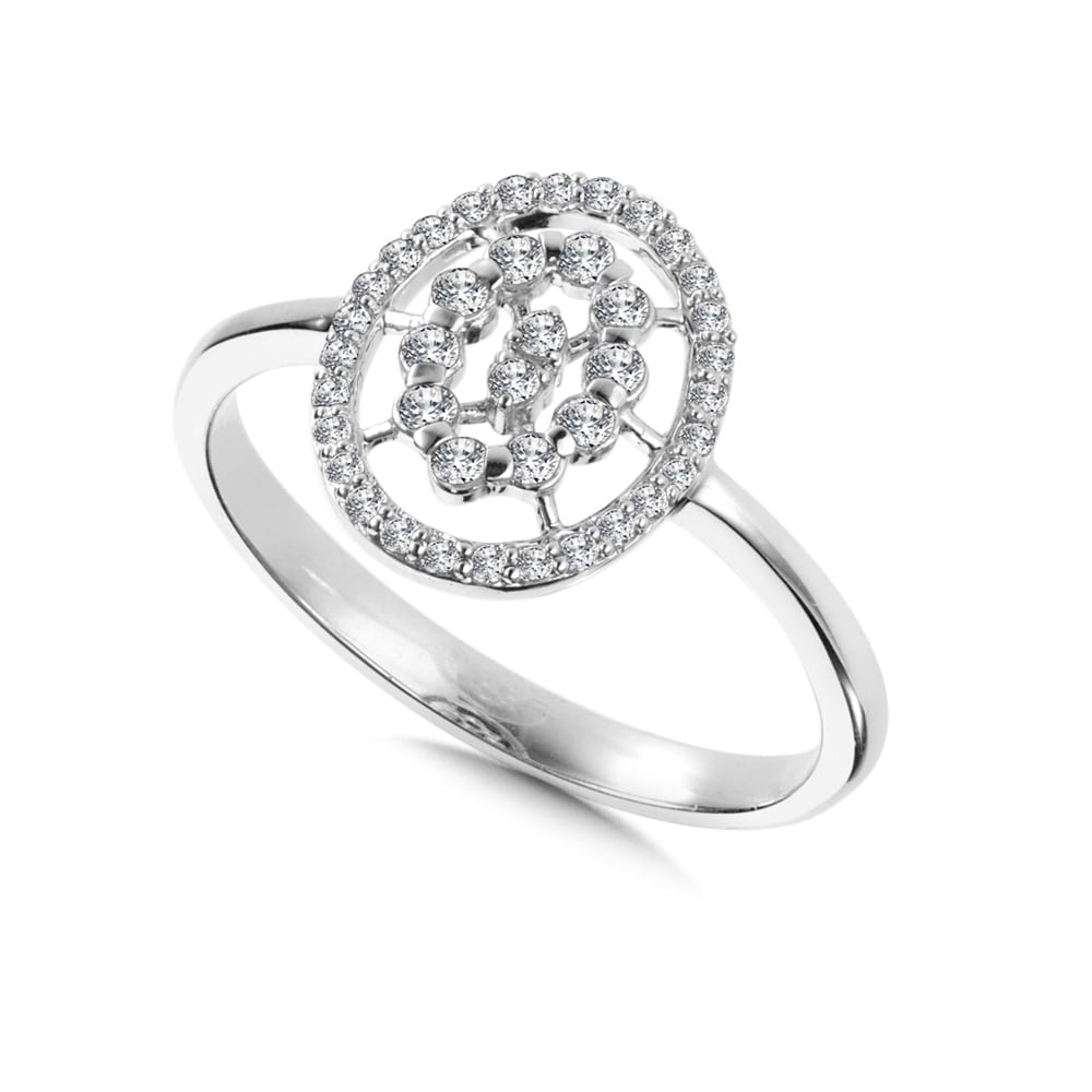 Diamond Ring in 14K White Gold