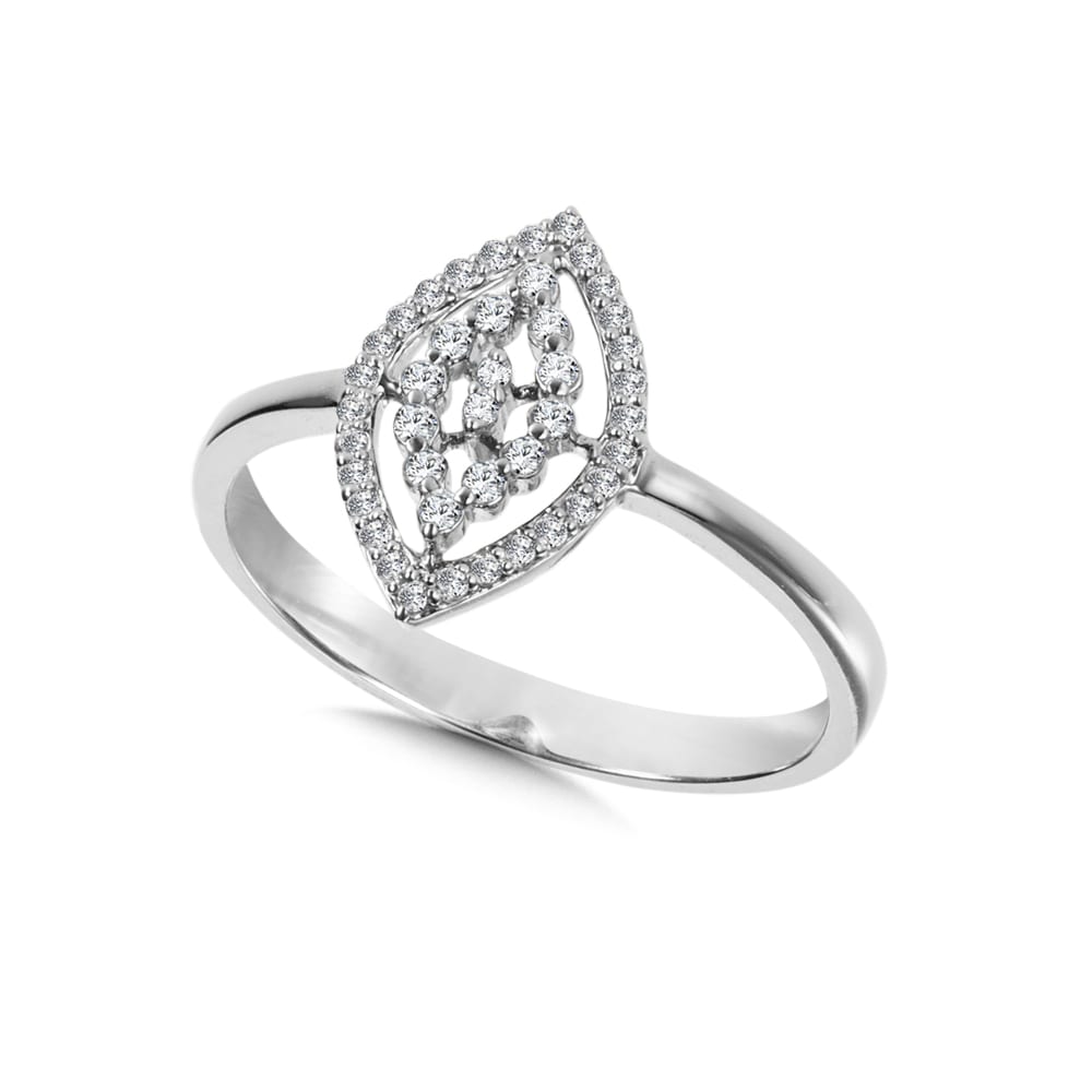 Diamond Ring in 14K White Gold