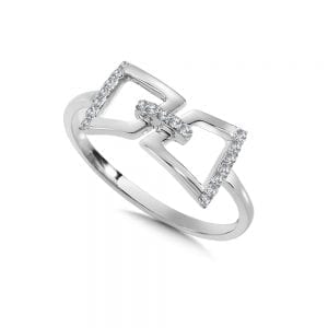 Diamond Ring in 14K White Gold