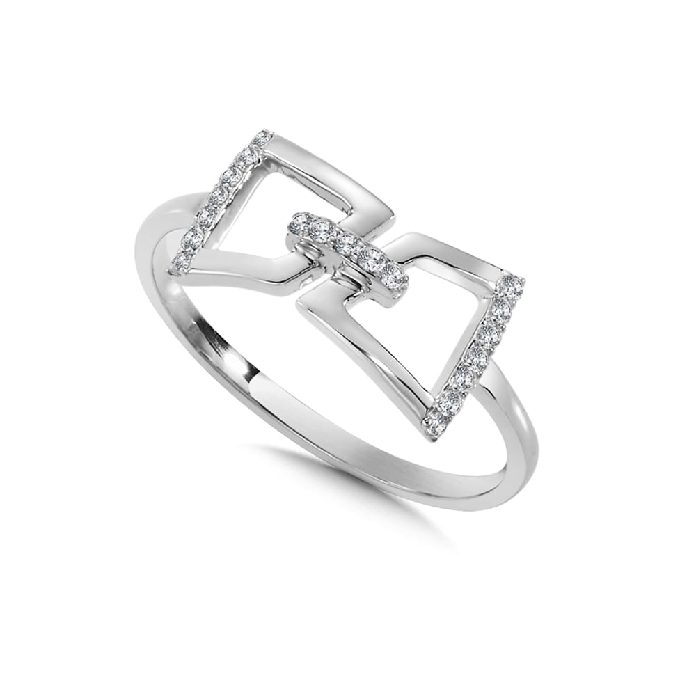 Diamond Ring in 14K White Gold
