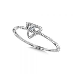 Diamond Ring in 10K White Gold