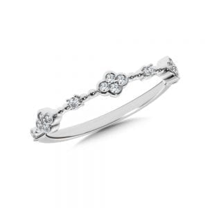 10K White Gold Ring