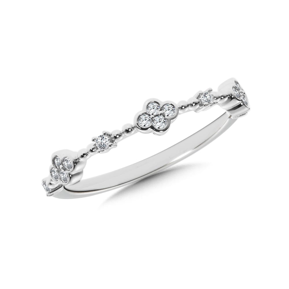 10K White Gold Ring