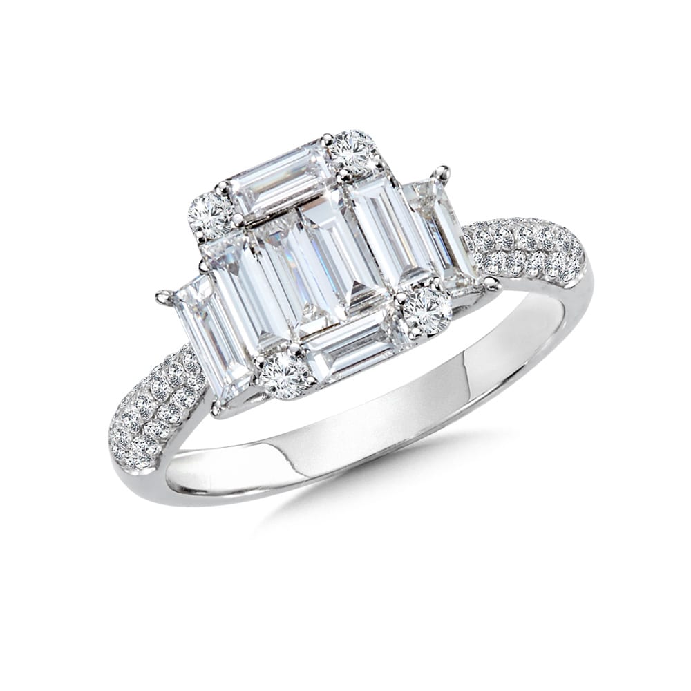 18K White Gold Diamond Ring