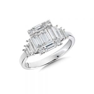 18K White Gold Diamond Ring
