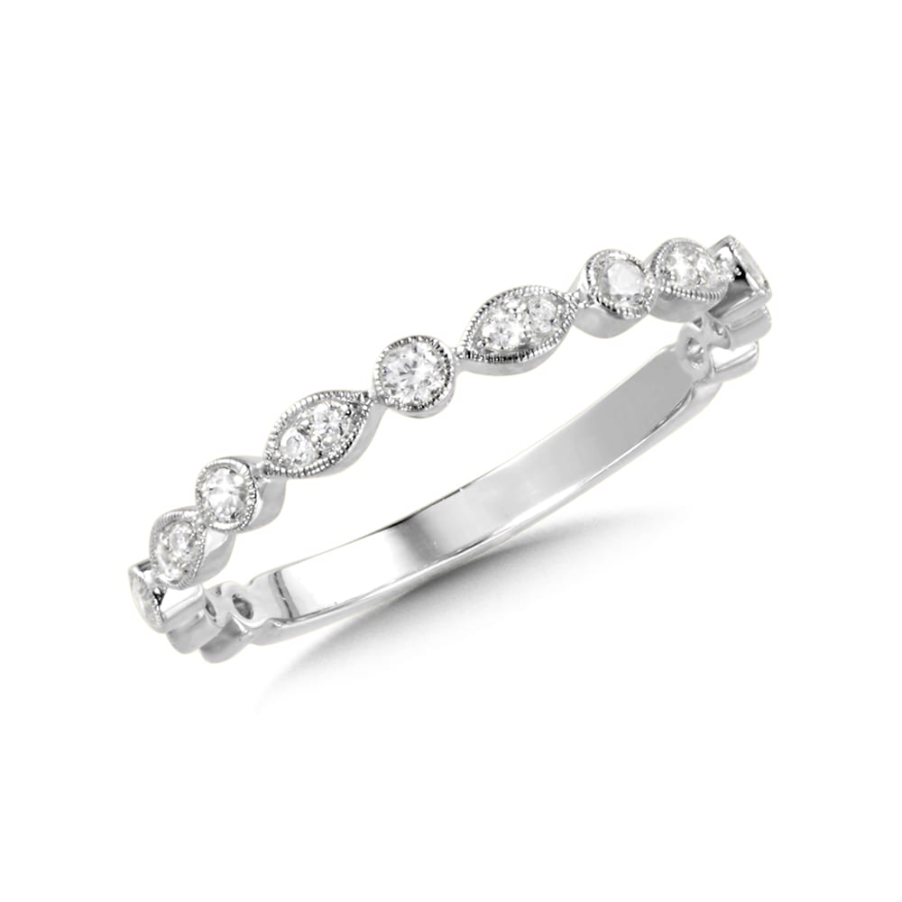 14K White Gold Diamond Ring