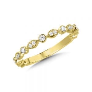14K Yellow Gold Diamond Ring