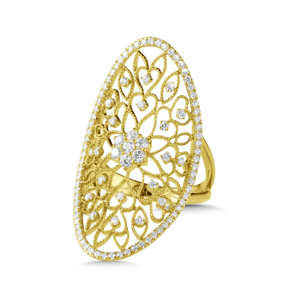 14K Yellow Gold Diamond Ring