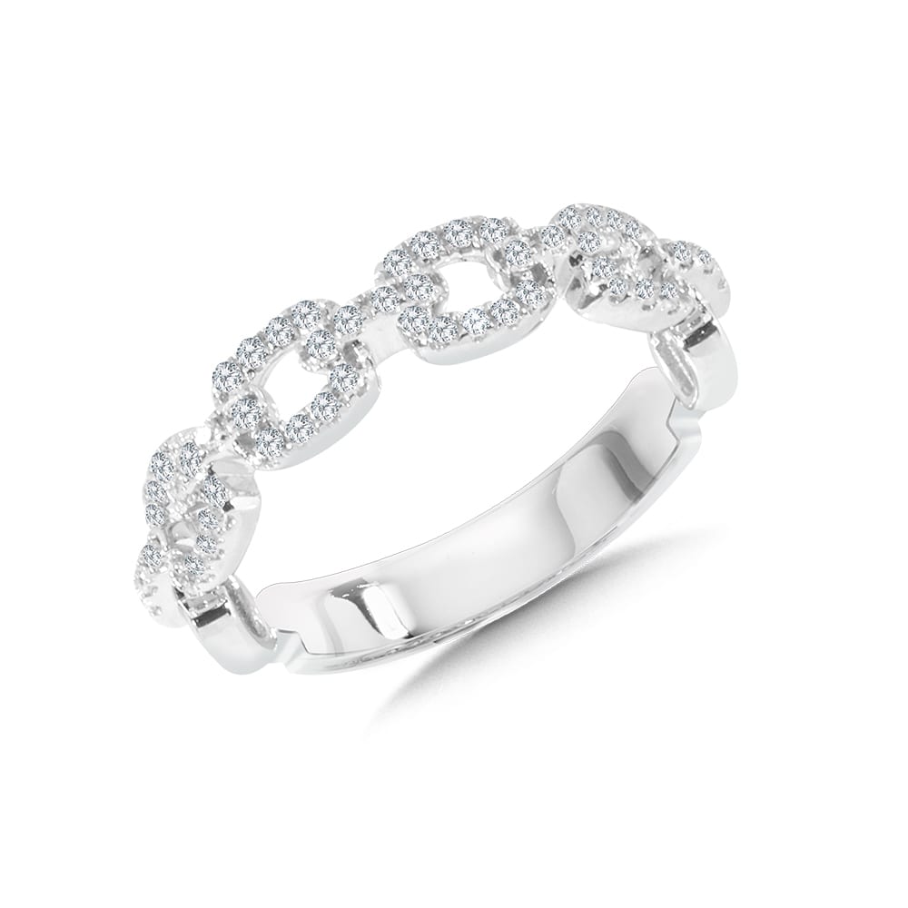 Cable Chain Diamond Ring