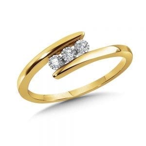 3-Stone Bypass Promise Ring