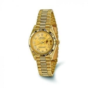 Pre-owned Rolex DateJust 18k Yellow Gold & Stainless Steel Women's Watch