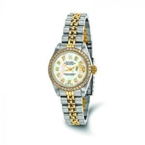Pre-owned Rolex DateJust 18k Yellow Gold & Stainless Women's Watch