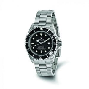 Pre-owned Rolex Sea Dweller Stainless Steel Black Dial Men's Watch