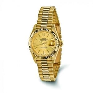 Pre-owned Rolex DateJust President 18k Yellow Gold Women's Watch