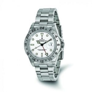 Pre-owned Rolex Explorer II Stainless Steel White Dial Men's Watch