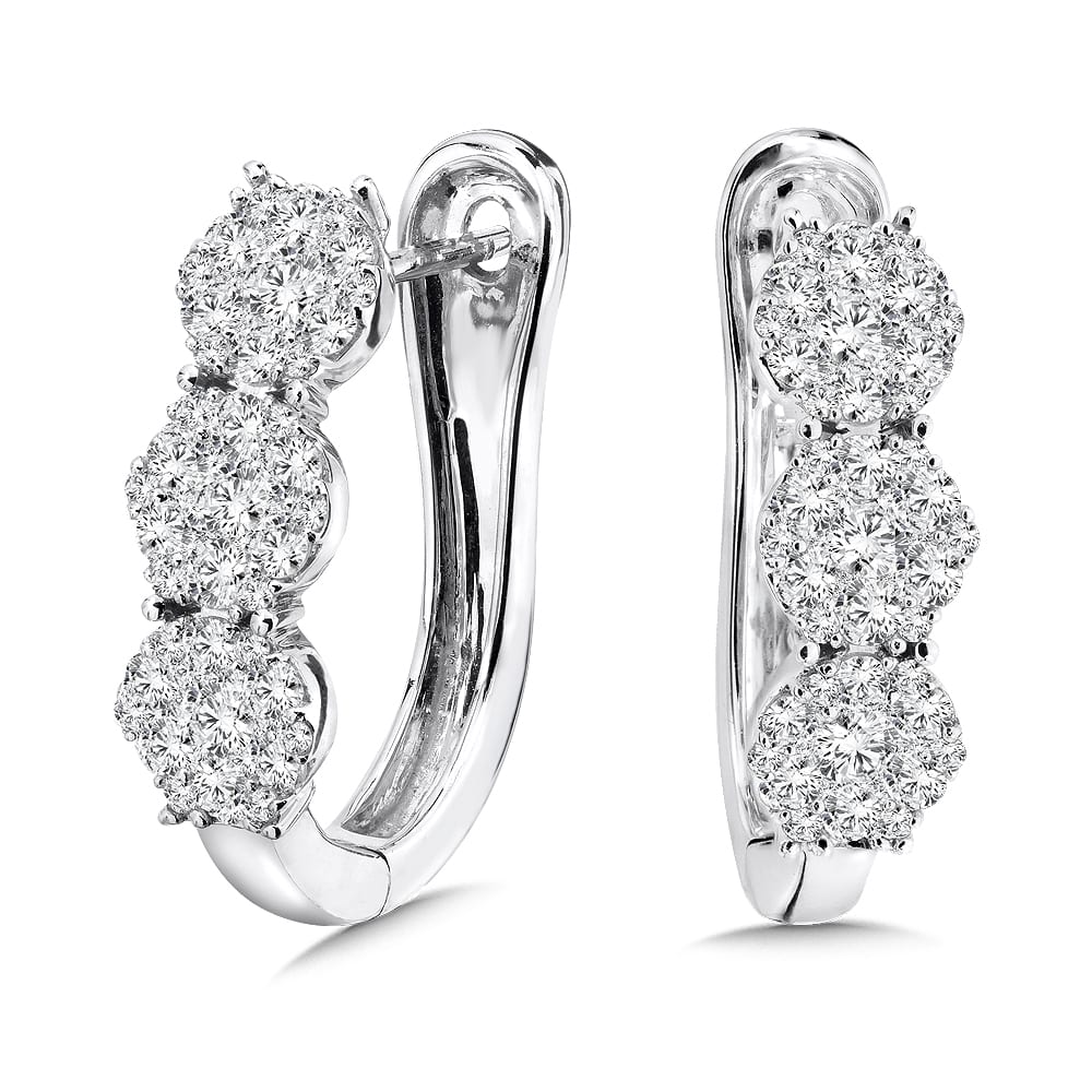 Diamond Hoop Earrings