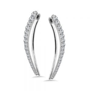 Climber Style Diamond Earrings
