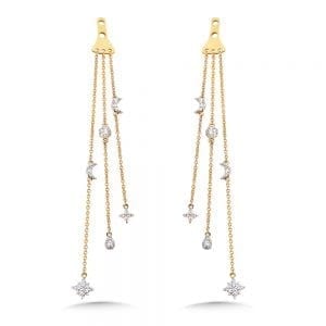 3-Strand Celestial Diamond Enhancer Earrings