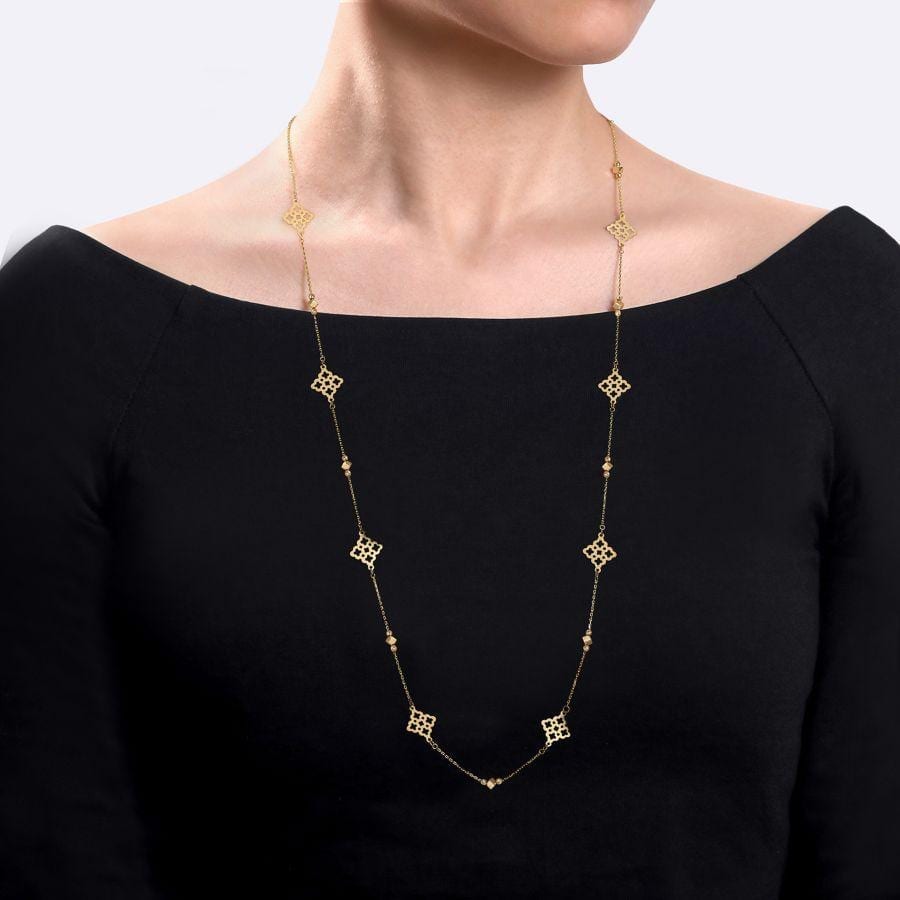 14K Yellow Gold Fashion Necklace - Image 3