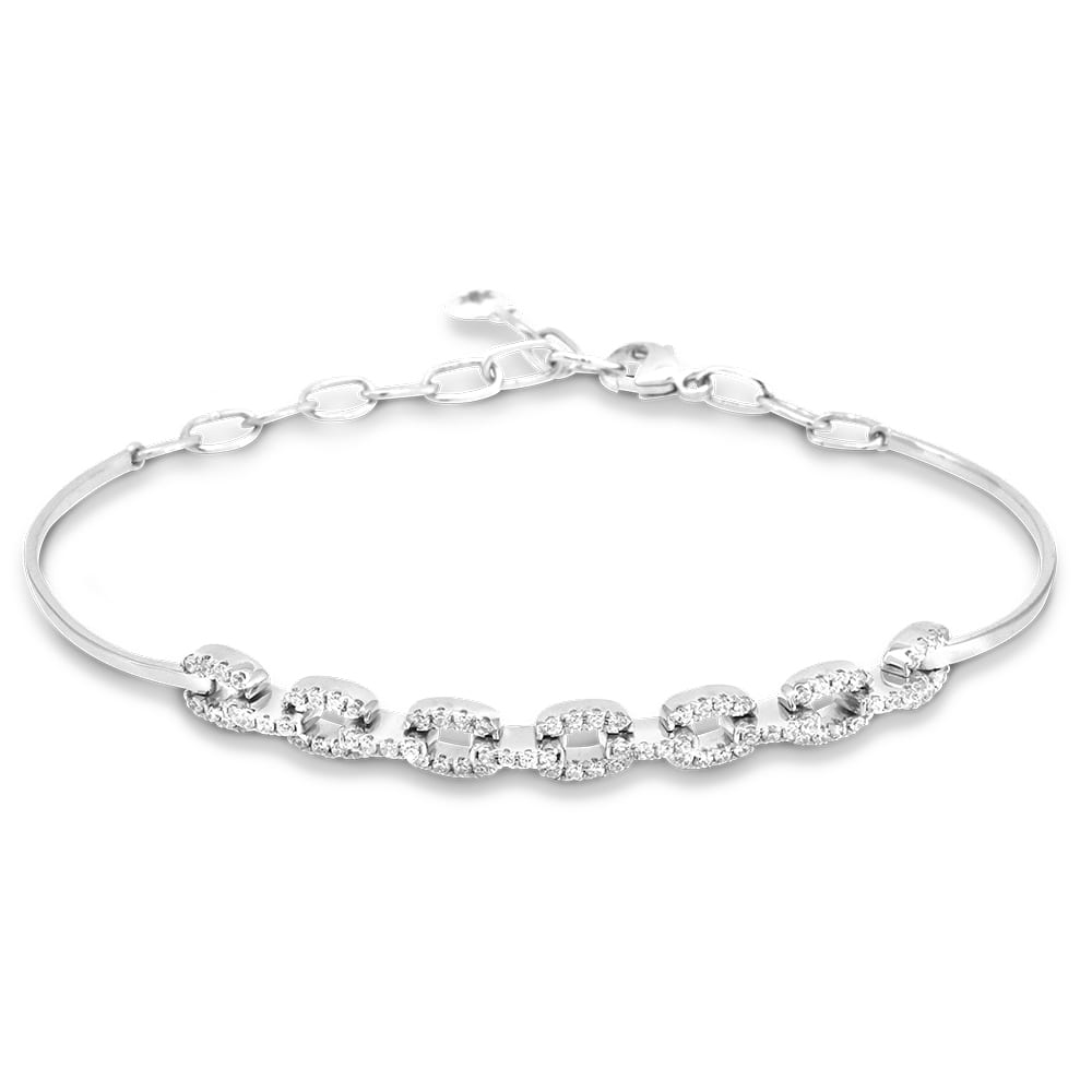 Cable Chain Diamond Bracelet