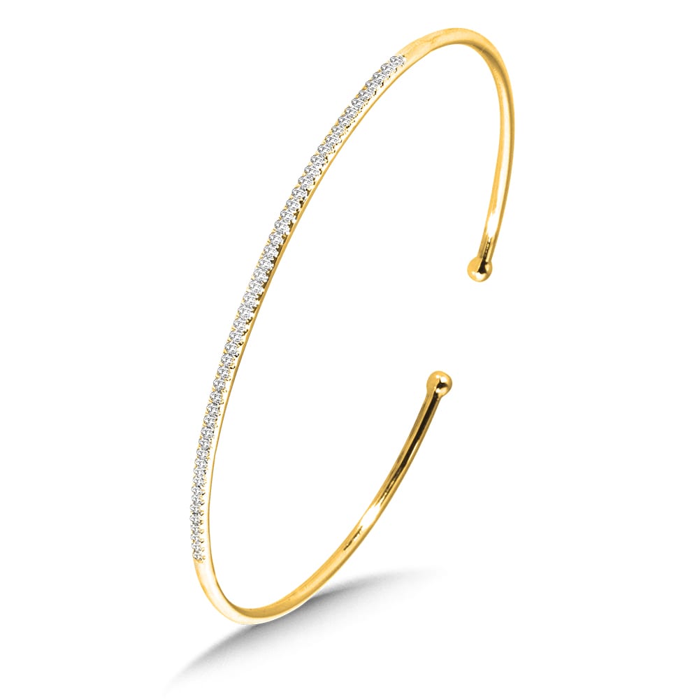 Classic Pave Diamond Bangle
