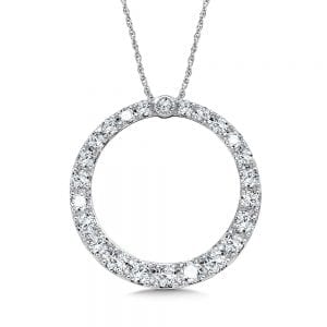 Diamond Circle Necklace