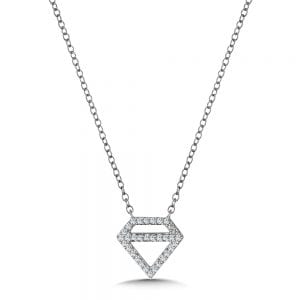 Diamond Silhouette Diamond Necklace