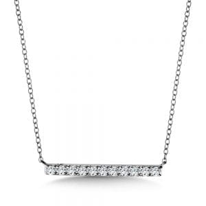 Diamond Bar Necklace