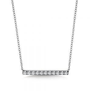 Diamond Bar Necklace
