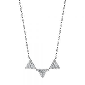 Tri-Triangle Diamond Pendant