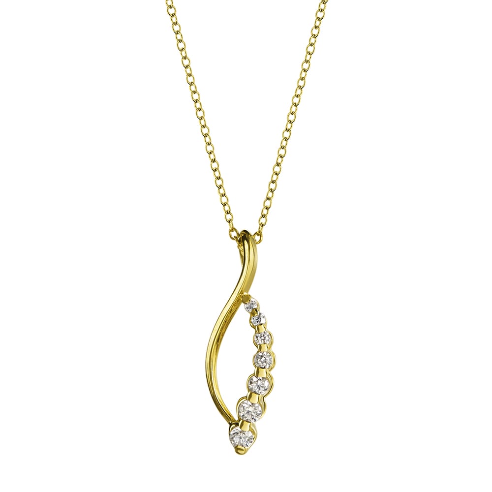 Drop Style Diamond Pendant
