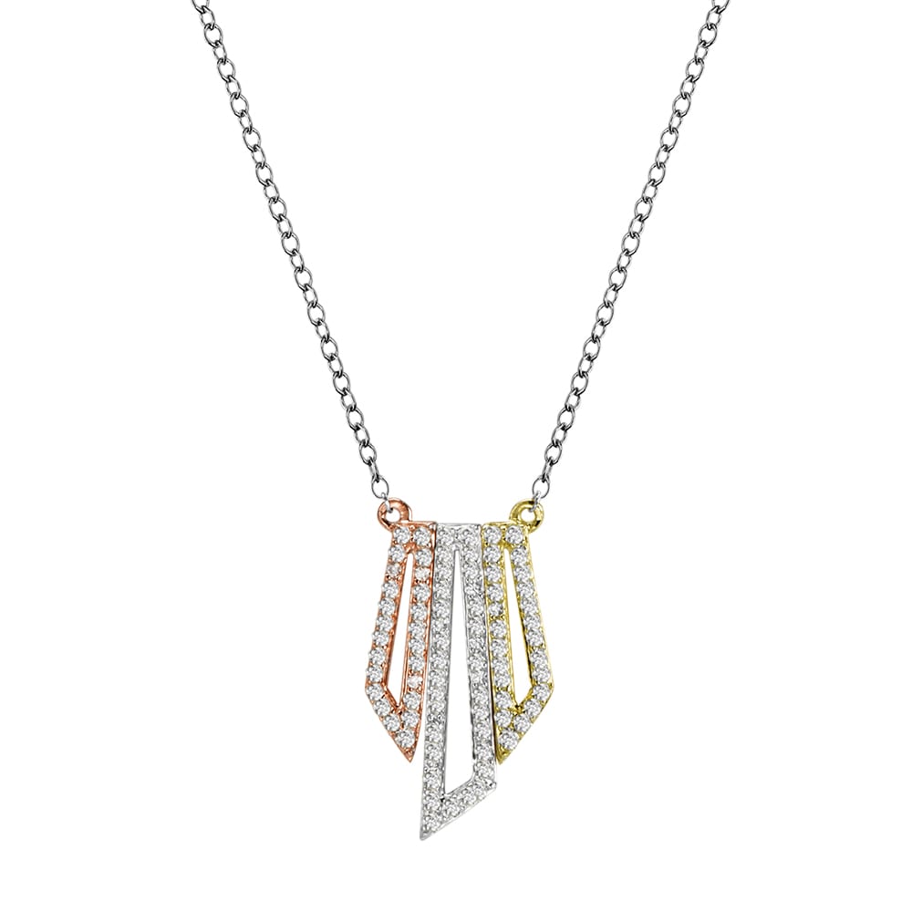 Trapezoid Diamond Pendant