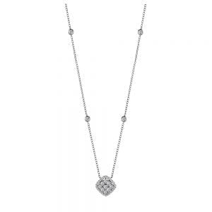 Cushion Shape Diamond Pendant