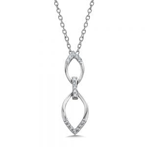 Diamond Pendant in 14K White Gold