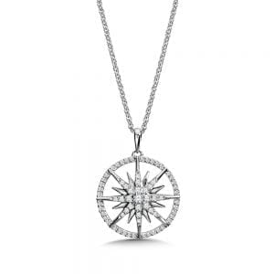Encircled Wish Upon a Star Diamond Pendant