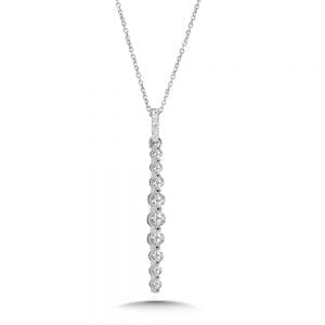 Graduated Diamond Strand Pendant