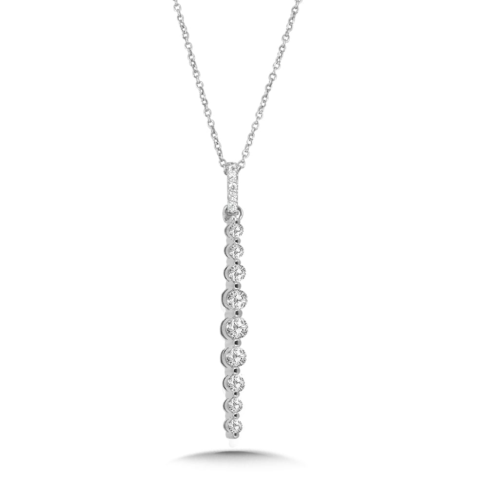 Graduated Diamond Strand Pendant