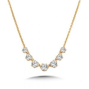 Graduated 7-Stone Diamond Necklace