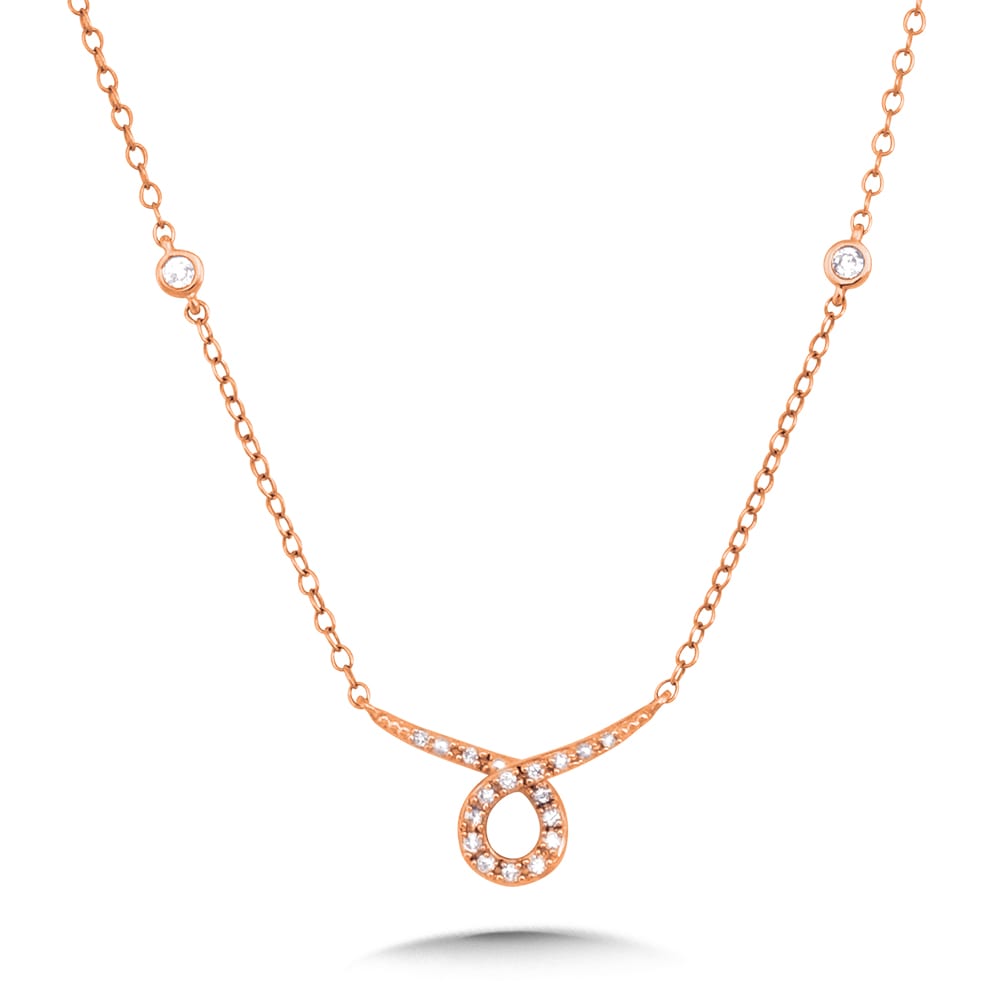 Open-Infinity Diamond Enhancer Necklace