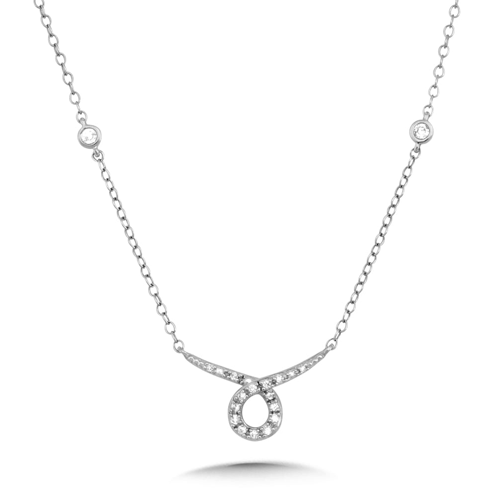 Open-Infinity Diamond Enhancer Necklace