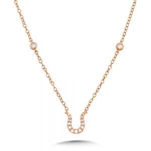 Horseshoe Diamond Enhancer Necklace