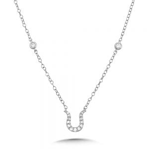 Horseshoe Diamond Enhancer Necklace