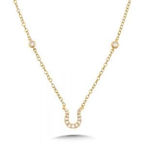 Horseshoe Diamond Enhancer Necklace